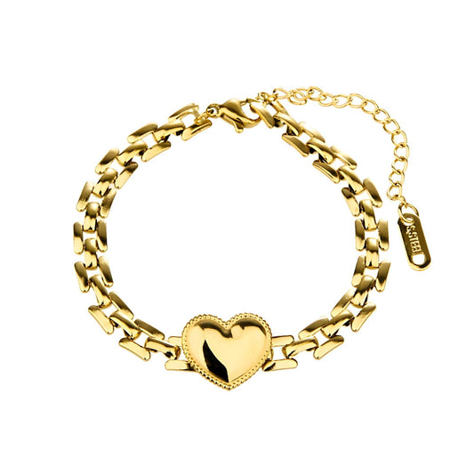 Golden heart bracelet